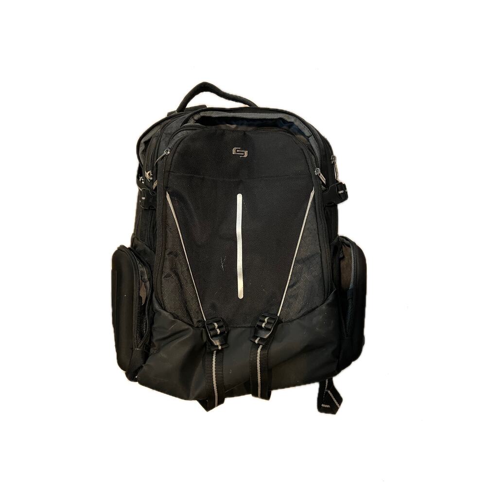 ES Solo Rival 17.3 Inch Lptp Backpack w HrdShll Side Pckts